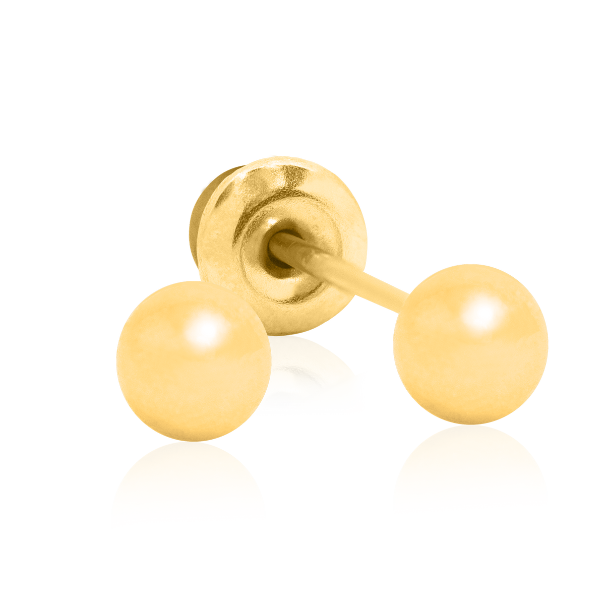 QPP Click 3mm Ball, Gold Plated, Item no. CLK-B3Y / Short no. A2