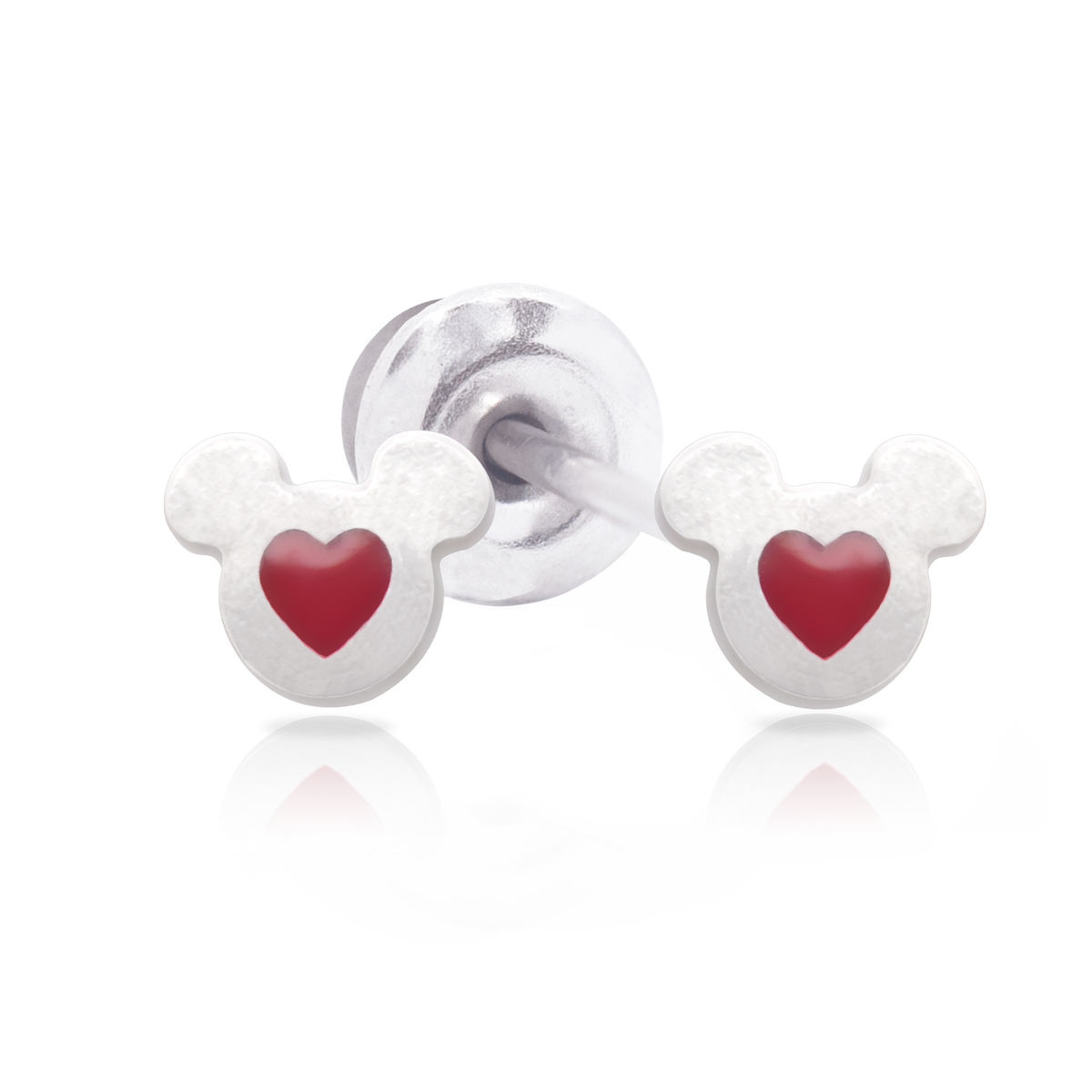 QPP Click Red Enamel Mickey, Disney Licensed Earring, Item no. F600479L.CS / Short no. JCM3