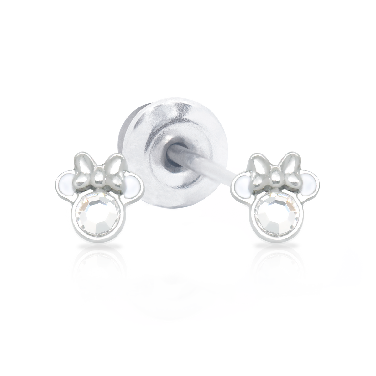 QPP Click Clear Crystal Minnie, Disney Licensed Earring, Item no. F600482RWL.CS / JCM6