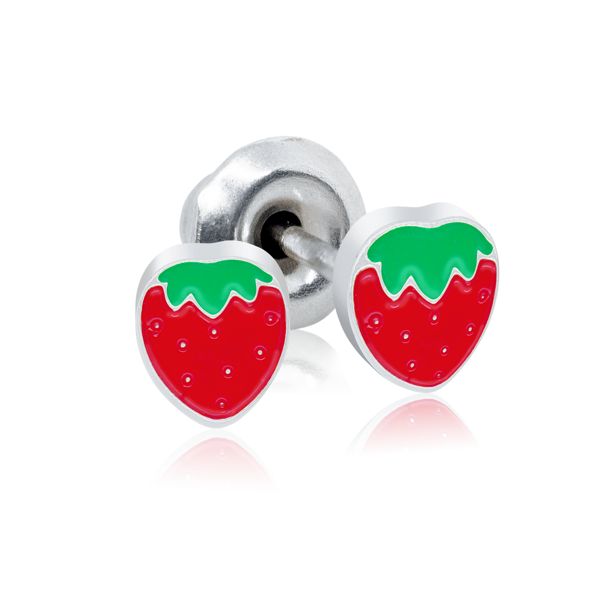 QPP Click Kids Strawberry Enamel Red, Item no. CLK-KSB01W / Short no. K35