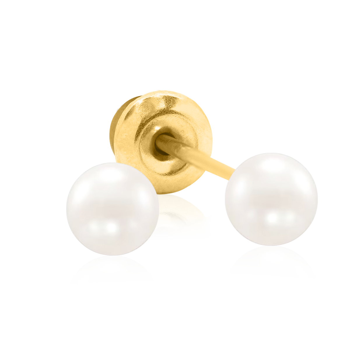 QPP Click Perla 4mm, placcato oro, Articolo n. CLK-P4Y / Codice breve A62