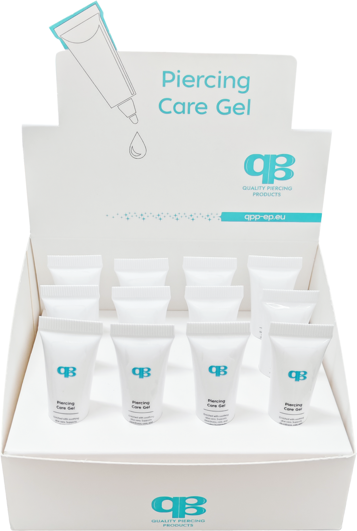 QPP Ear Care Gel à 7ml, 12 Tubes per Box, Item Code PCG-12-EU