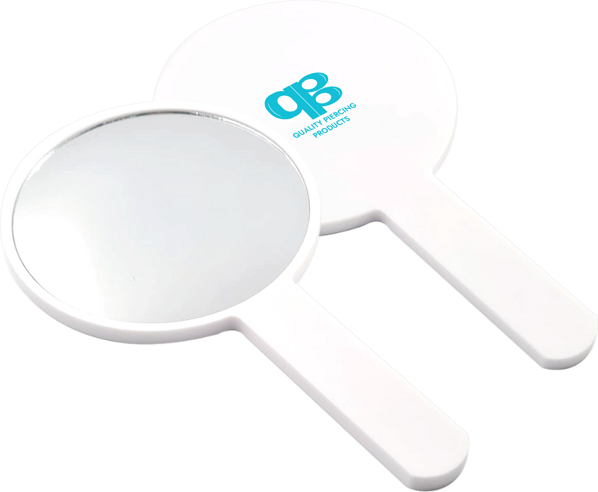 QPP Hand Mirror, White, Item Code QPP-MI-EU
