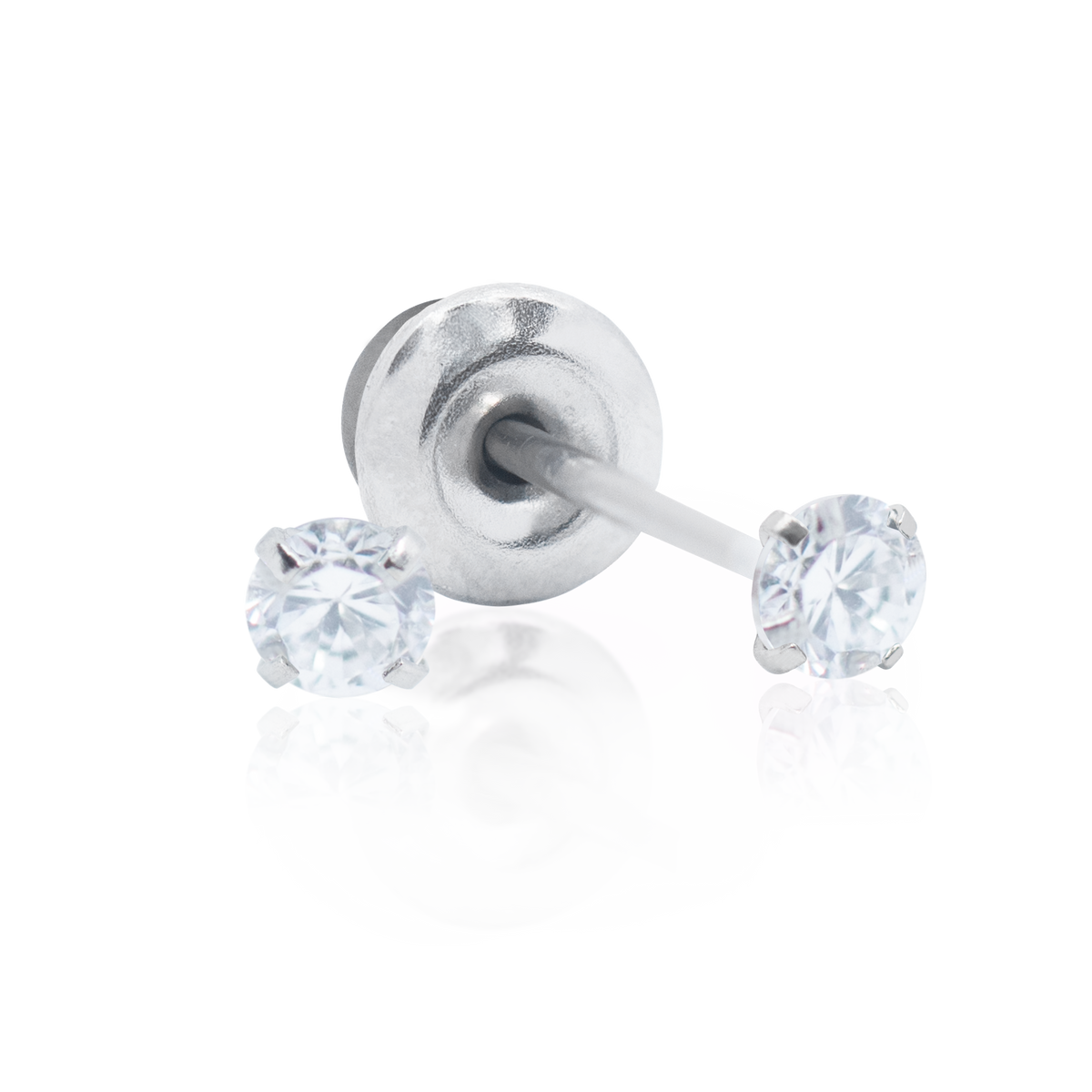 QPP Click 2mm Round White Cubic Zirconia, Item no. CLK-RCZ204W / Short no. A67